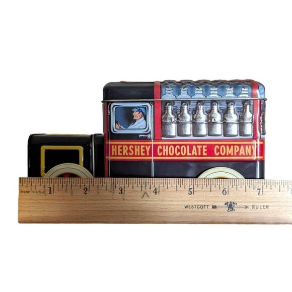 Vintage Hershey Vehicle Series Tin Canister Milk Truck Chocolate 7X4.5X3.5 - Picture 8 of 10